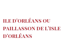 Fromages du monde - Ile d'Orléans ou paillasson de l'isle d'Orléans